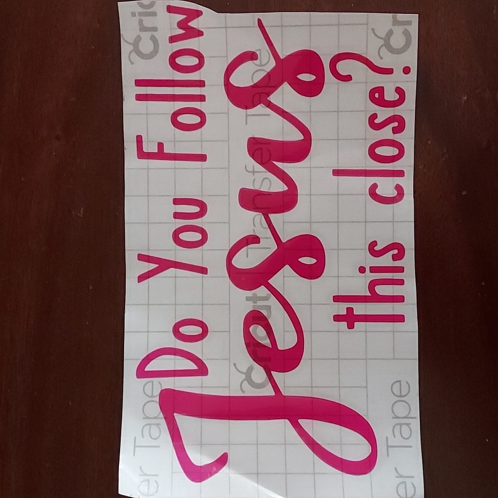 Large Vinyl Decal Pink - Picture 1 of 3